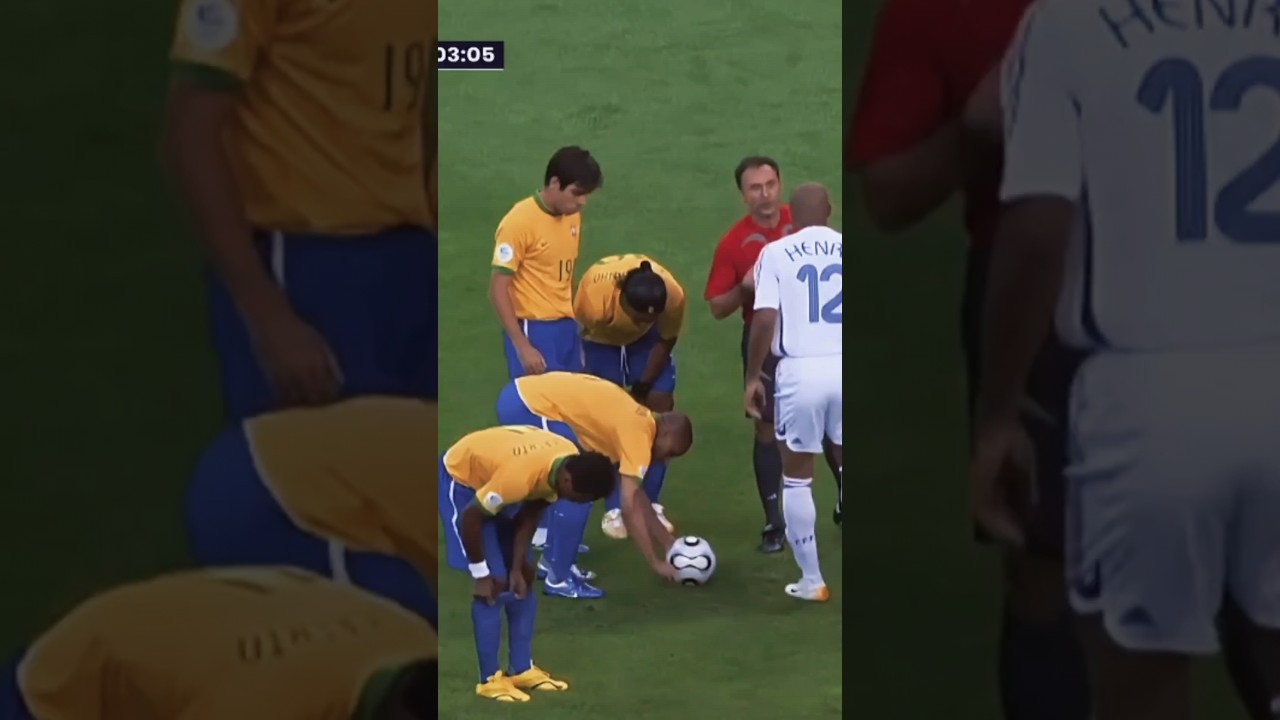 Cobran&ccedil;a de falta de Juninho #selecaobrasileira