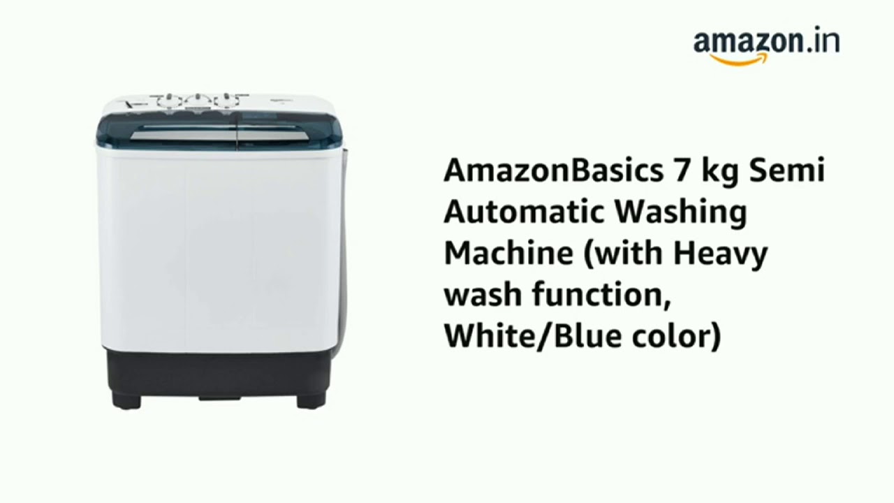 Amazon Basics 7 kg semi Automatic Washing Machine..