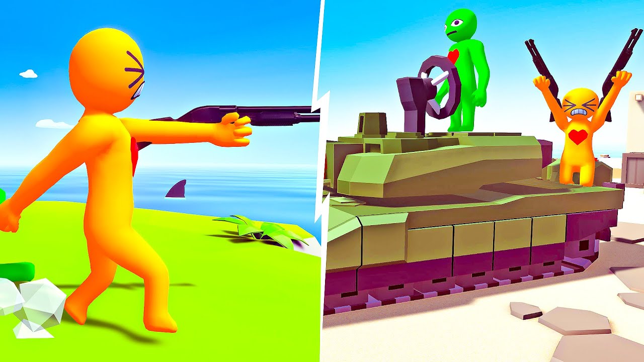 4-Player EXPLOSIVE Stick Figure Minigames In Havocado | JeromeACE