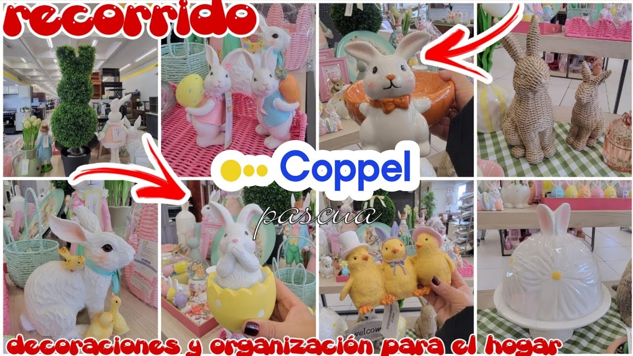 COPPEL RECORRIDO PASCUA 🐰🌸🥕 DECORACIONES Y ORGANIZACIÓN PARA EL HOGAR 