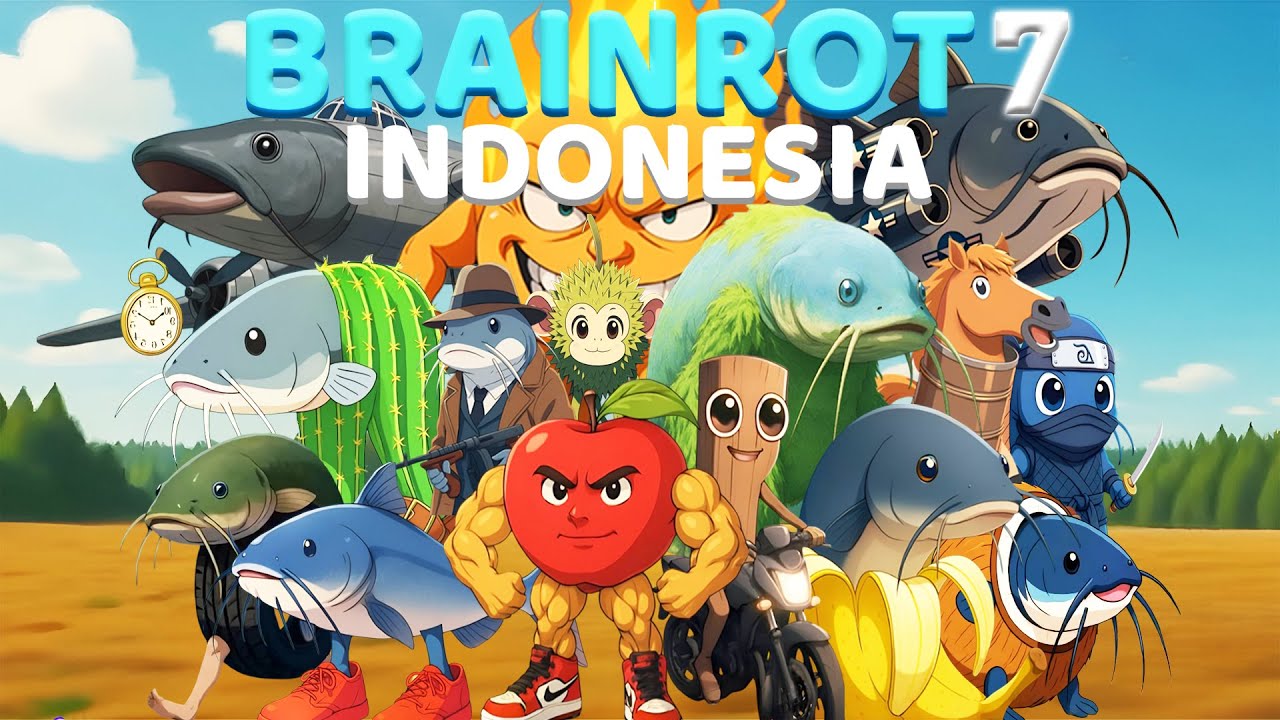 INDONESIAN BRAINROT: ANIME OPENING (P.7) | Official Music Video