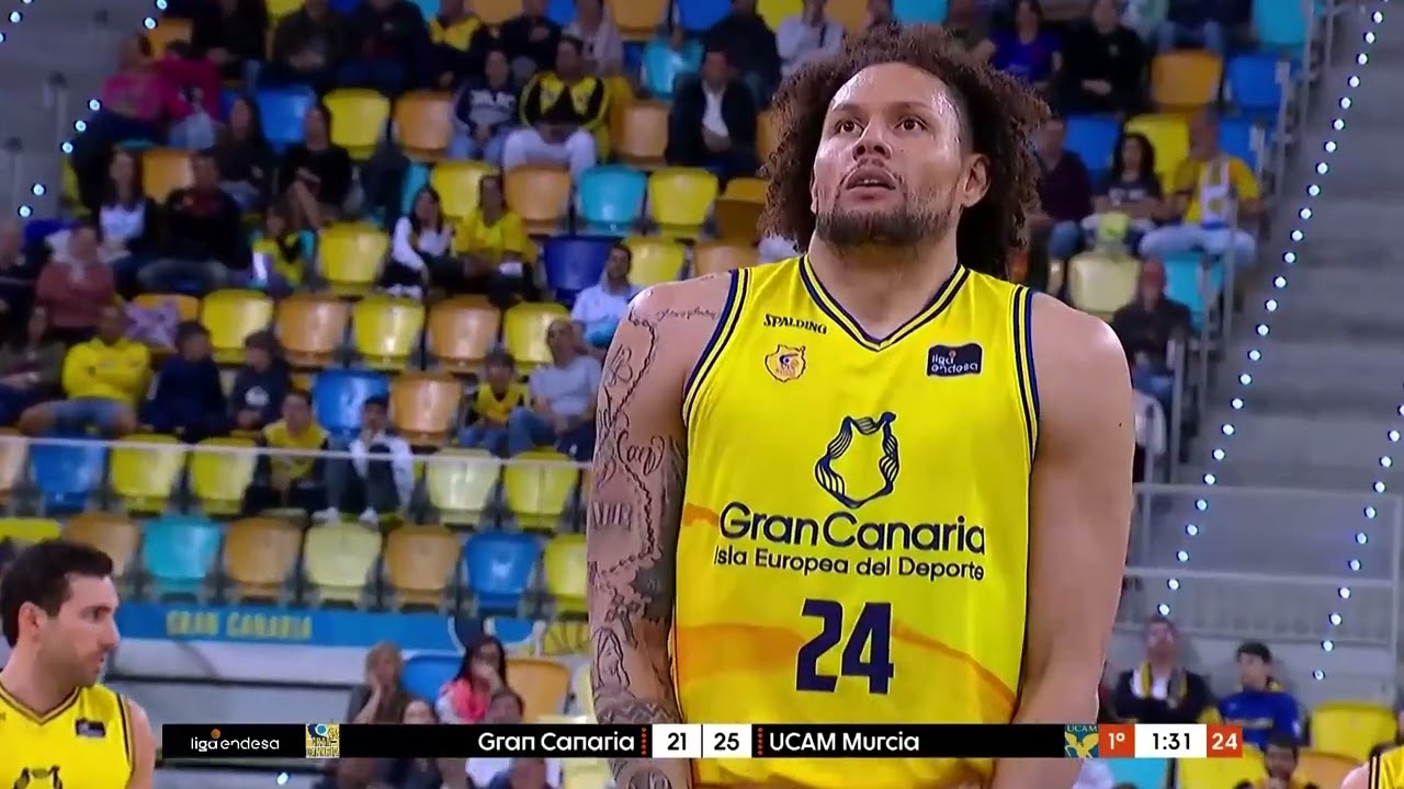 Así fue el debut de Michael Carrera en ACB en la victoria de Gran Canaria sobre UCAM Murcia (107-89)