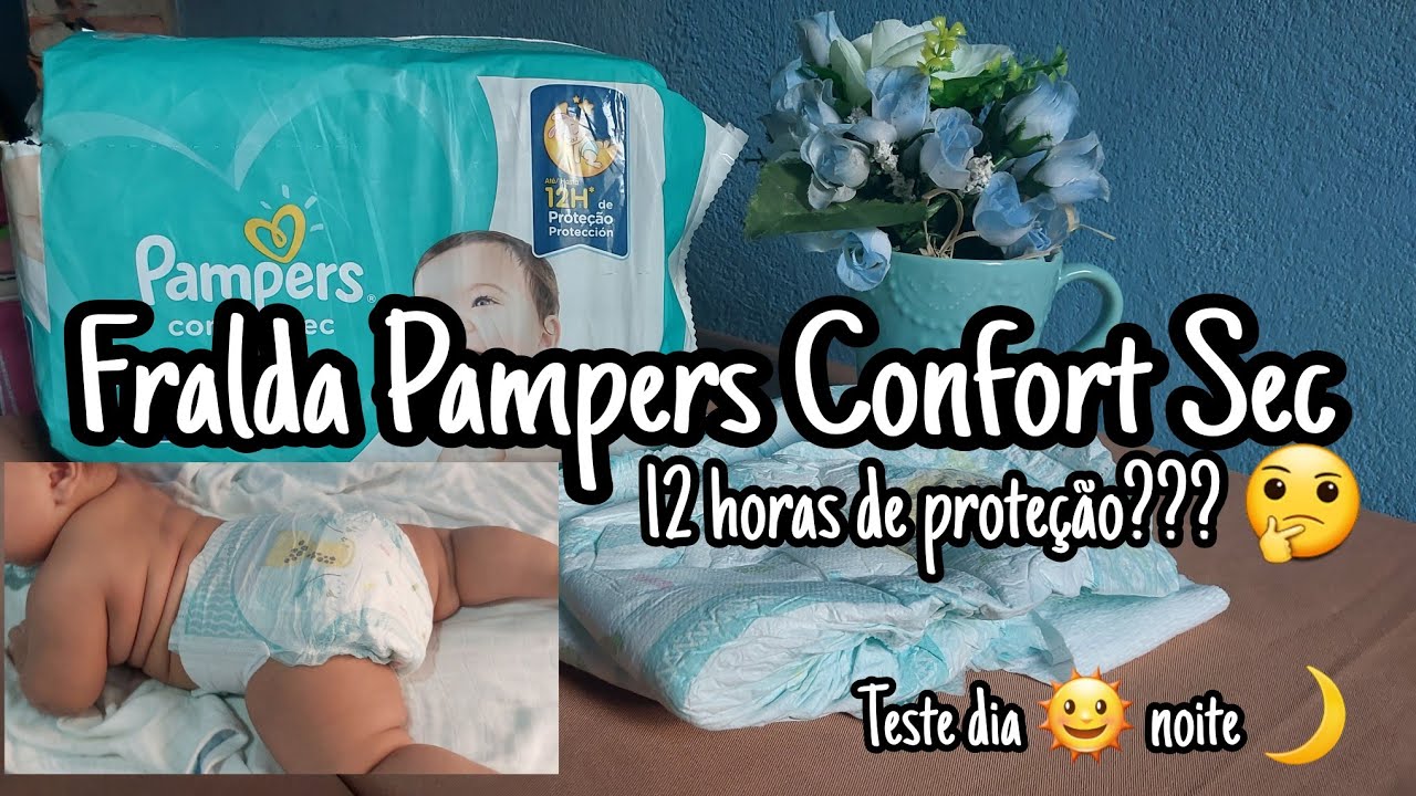 RESENHA DA FRALDA PAMPERS CONFORT SEC, 12 HORAS DE PROTEÇÃO? 🤔