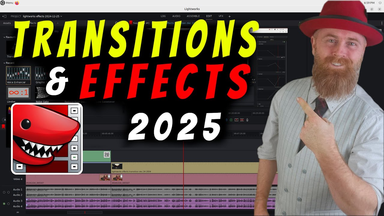 Learn to add Effects & Transitions in Lightworks Video Editor in Less than 10 Minutes