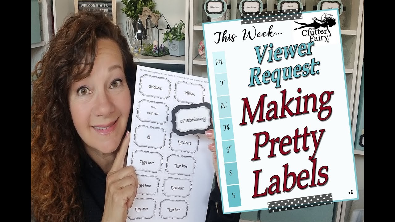 How to Make Pretty Labels - With FREE Download!