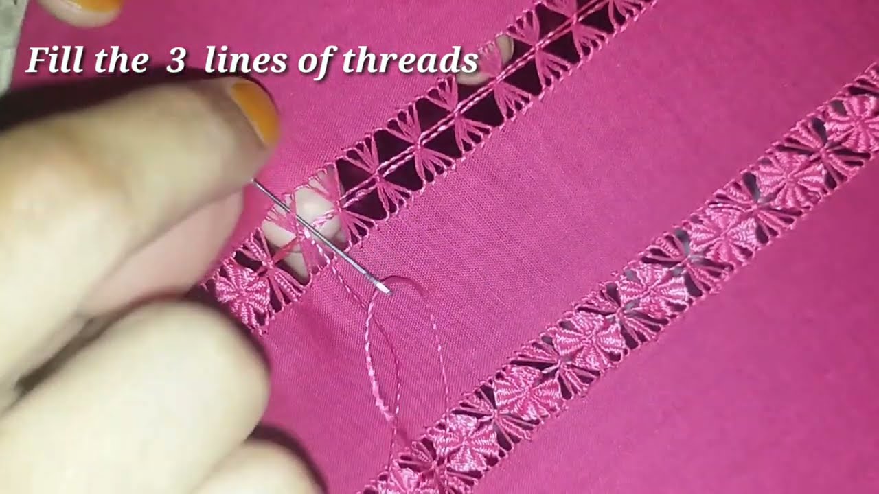 Neck Tarkashi Flowers Designs Complete steps//Very Beautiful summer Neck design