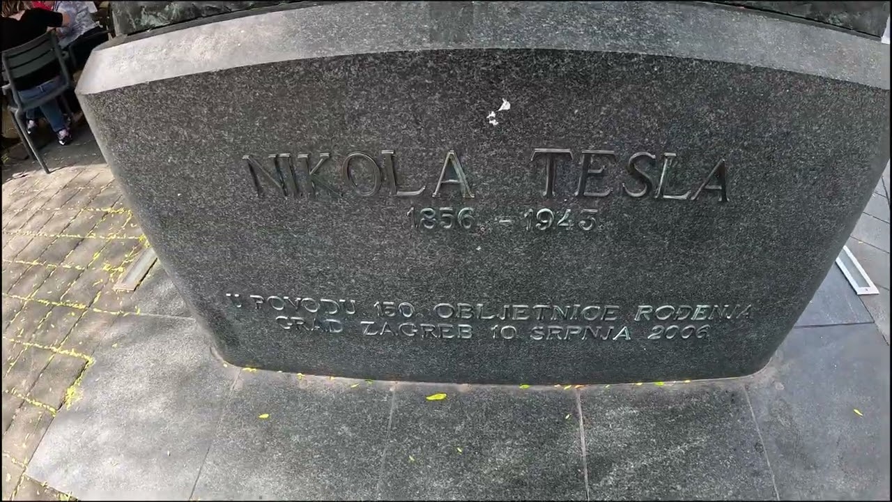 Estatua de Nikola Tesla en Zagreb 🇭🇷