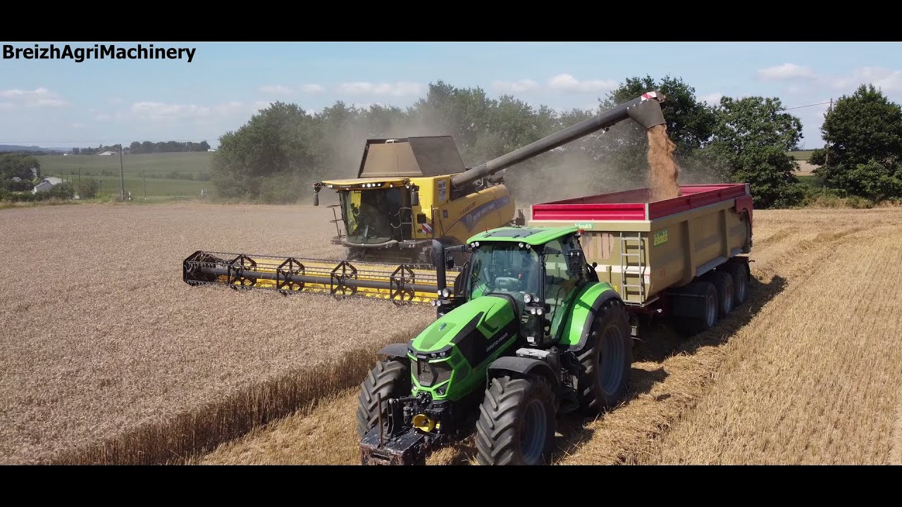 🇫🇷🌾✅ Moisson 2021|New Holland CR 8.90 Deutz-Fahr 6185 TTV | SARL Le Piouff Travaux Agricoles