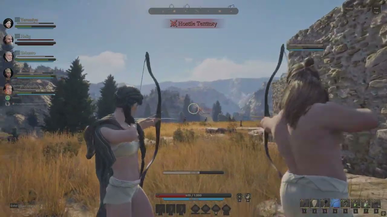 Pax Dei: PvP Naked Bow Battles