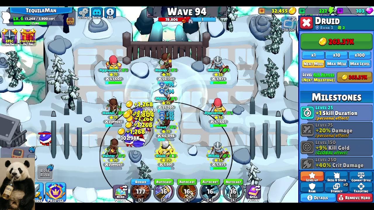 My start to IdleHeroTD!!!