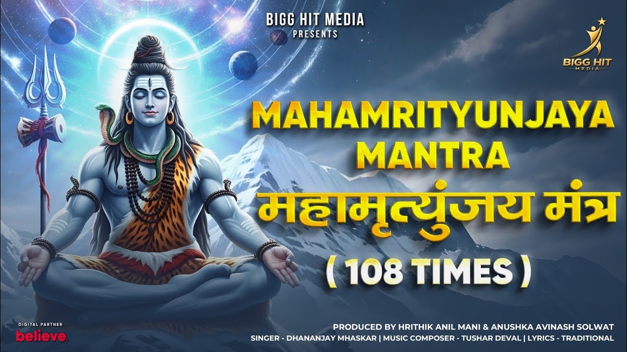 Mahamrityunjaya Mantra (महामृत्युंजय मंत्र) 108 Times | Dhananjay Mhaskar | Lyrical #Video