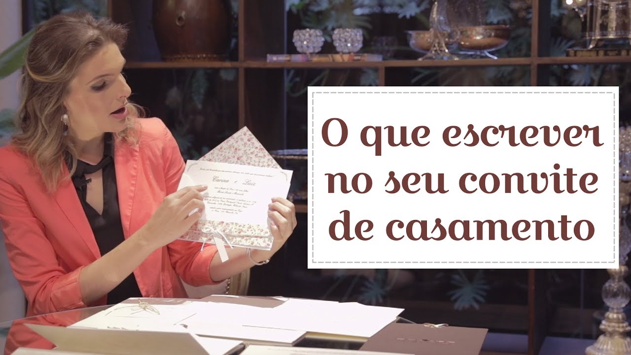 O que escrever no seu convite de casamento