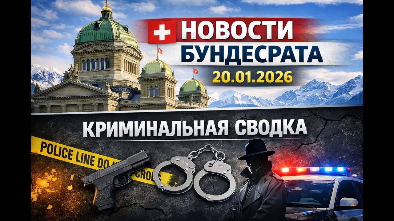 Новости Бундесрата, Швейцария —20 января 2026 года. Криминальная хроника#новости #news