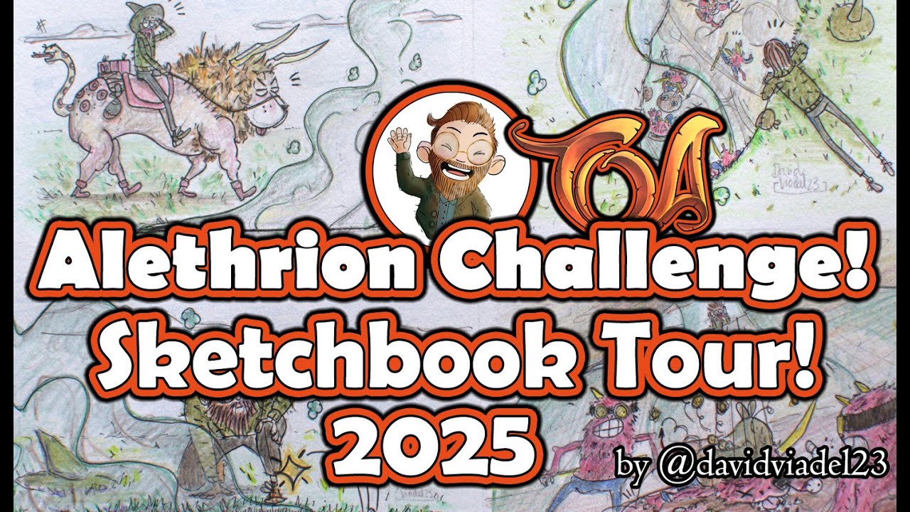 Alethrion Challenge 2025 | Sketchbook Tour | by DavidViadel23