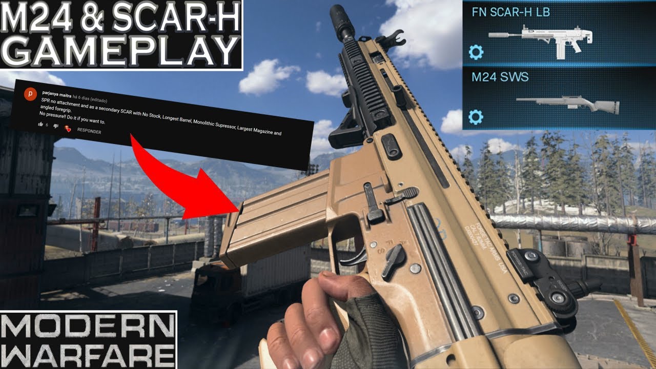 Modern Warfare M24 SWS (SP-R 208) & FN SCAR-H LB (FN Scar 17) Gameplay