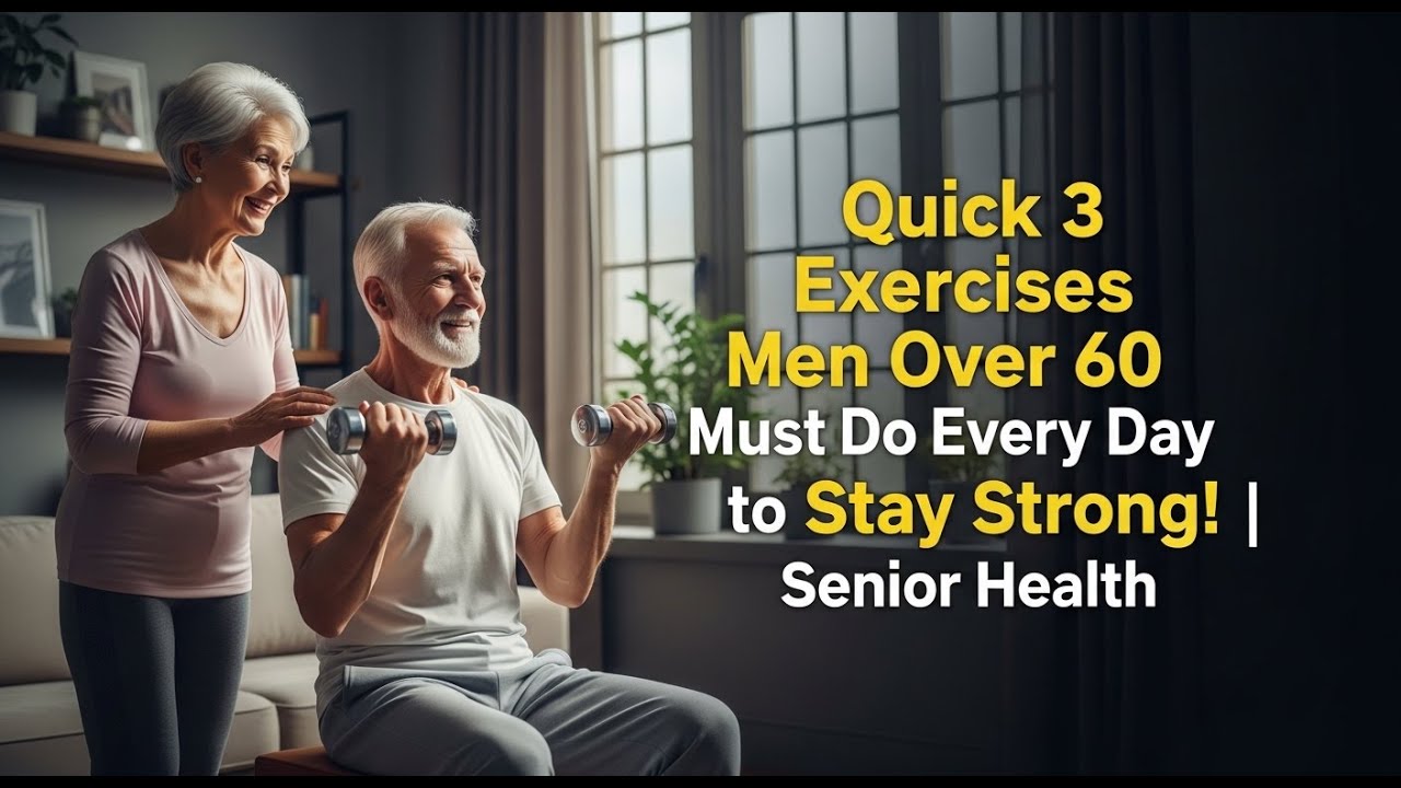 Quick 3 Exercises Men Over 60 Must Do Every Day to Stay Strong! | Senior Health