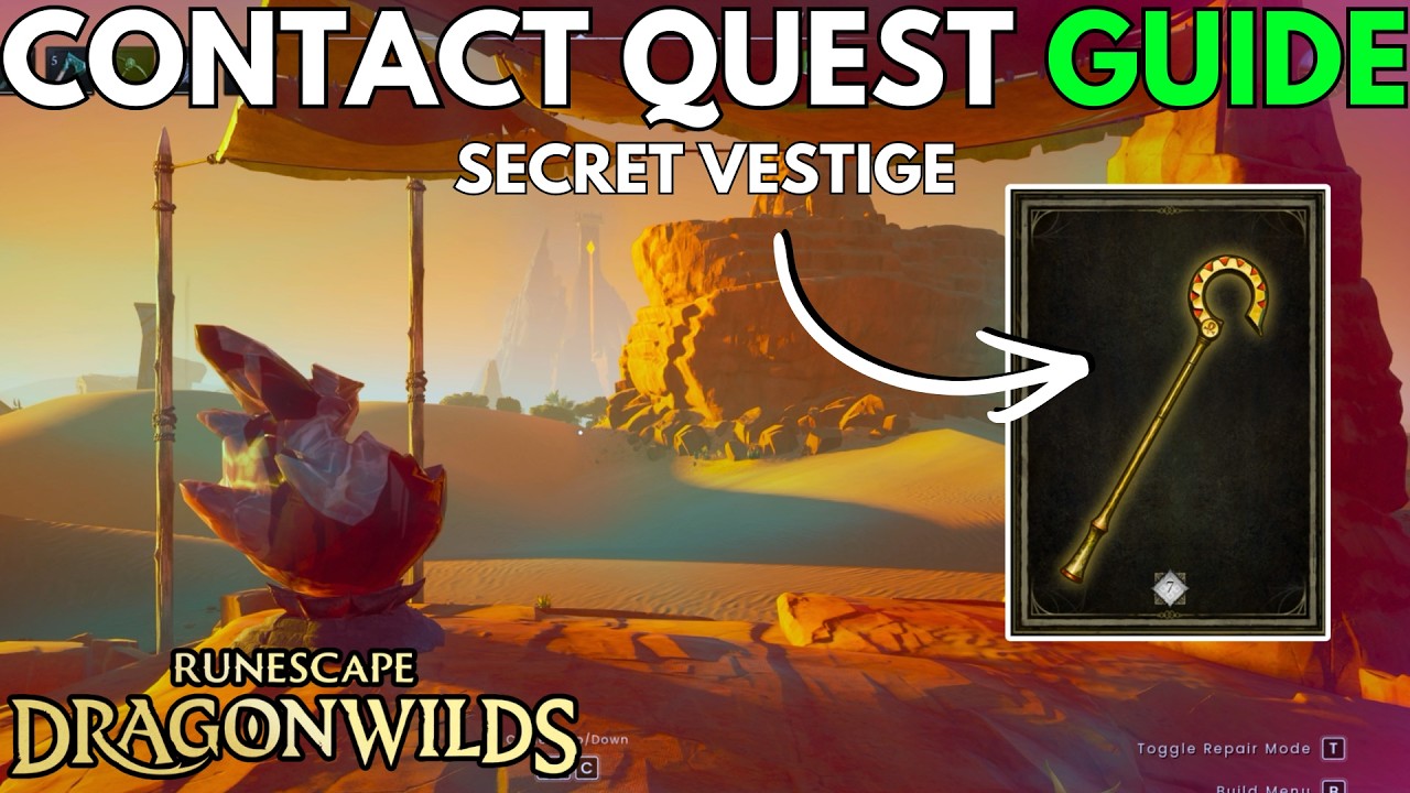 RuneScape Dragon Wilds: гайд по заданию Contact (Мастерский скипетр фараона)