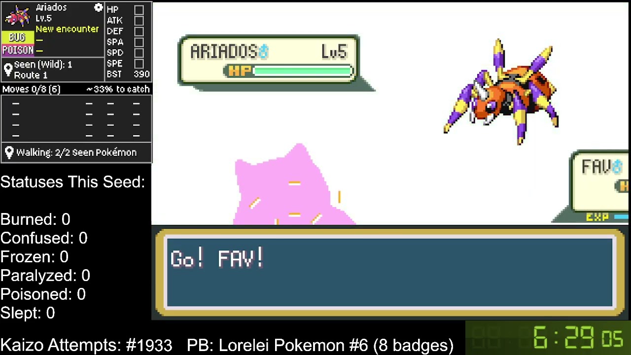 Pokemon FireRed Randomizer - Day 94 (Kaizo Ironmon)