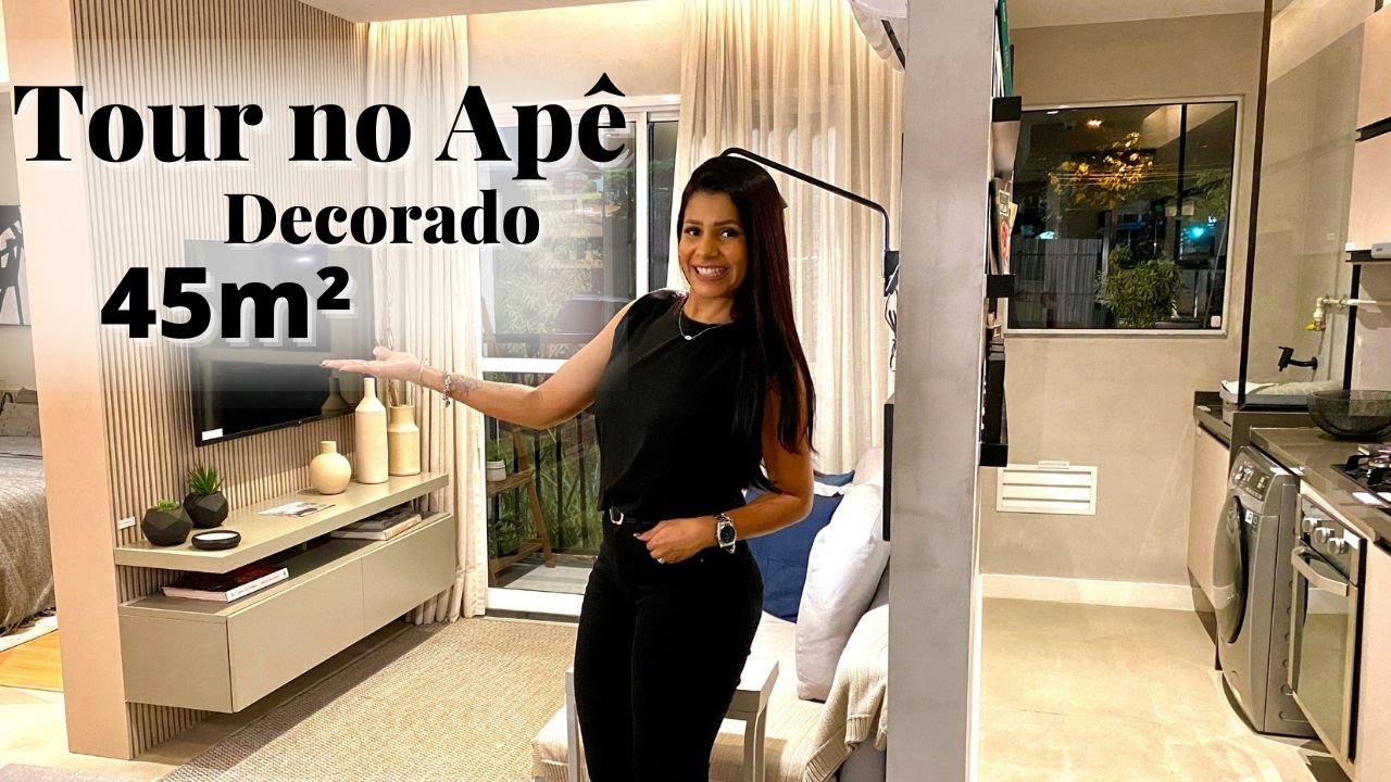 TOUR PELO APÊ | APARTAMENTO DECORADO LINDO 45M2 COM QUARTO INFANTIL | AMANDA ELIS #tourpeloape