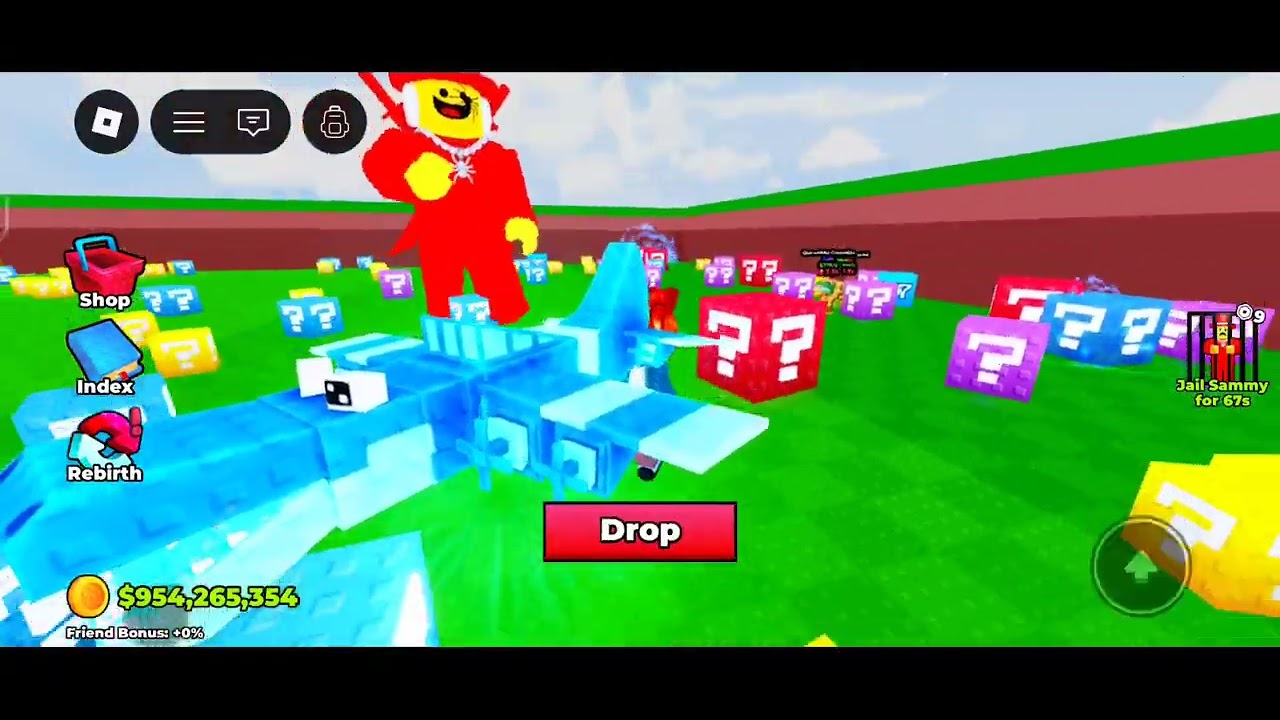 I upgraded my base in brake a lucky block game created by semi get every brainrot which is rare