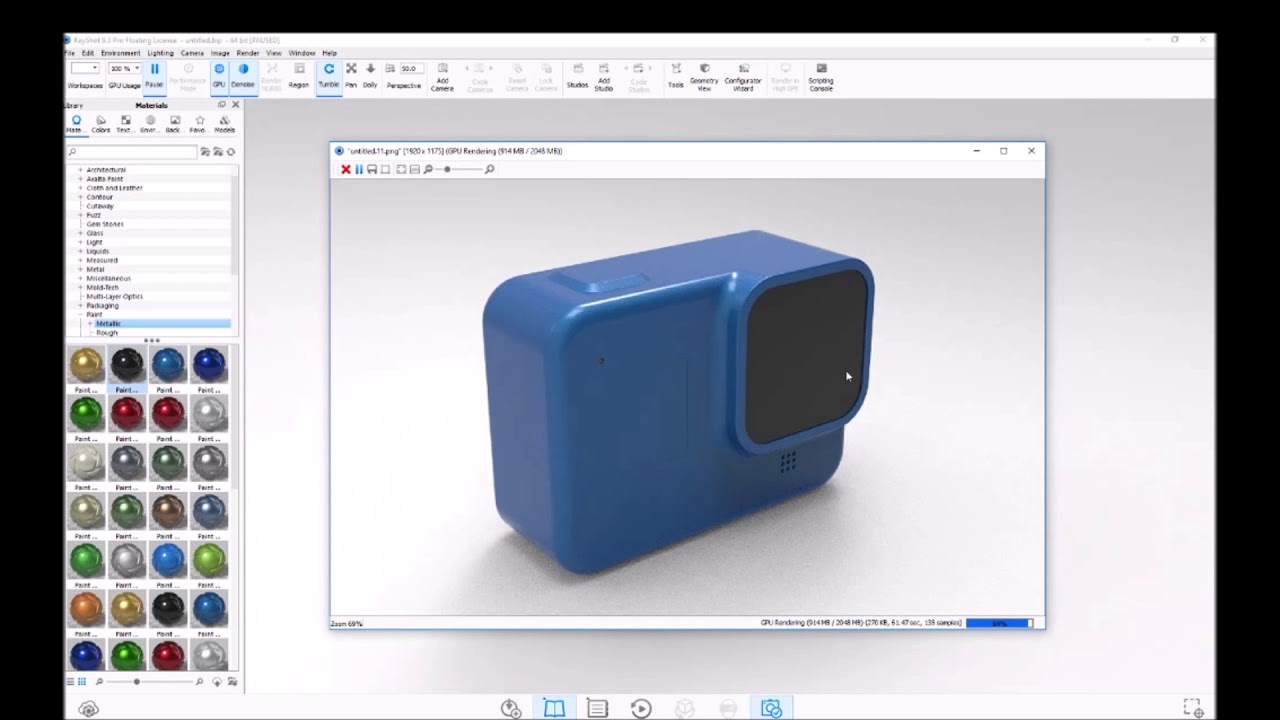 Keyshot with the GPU