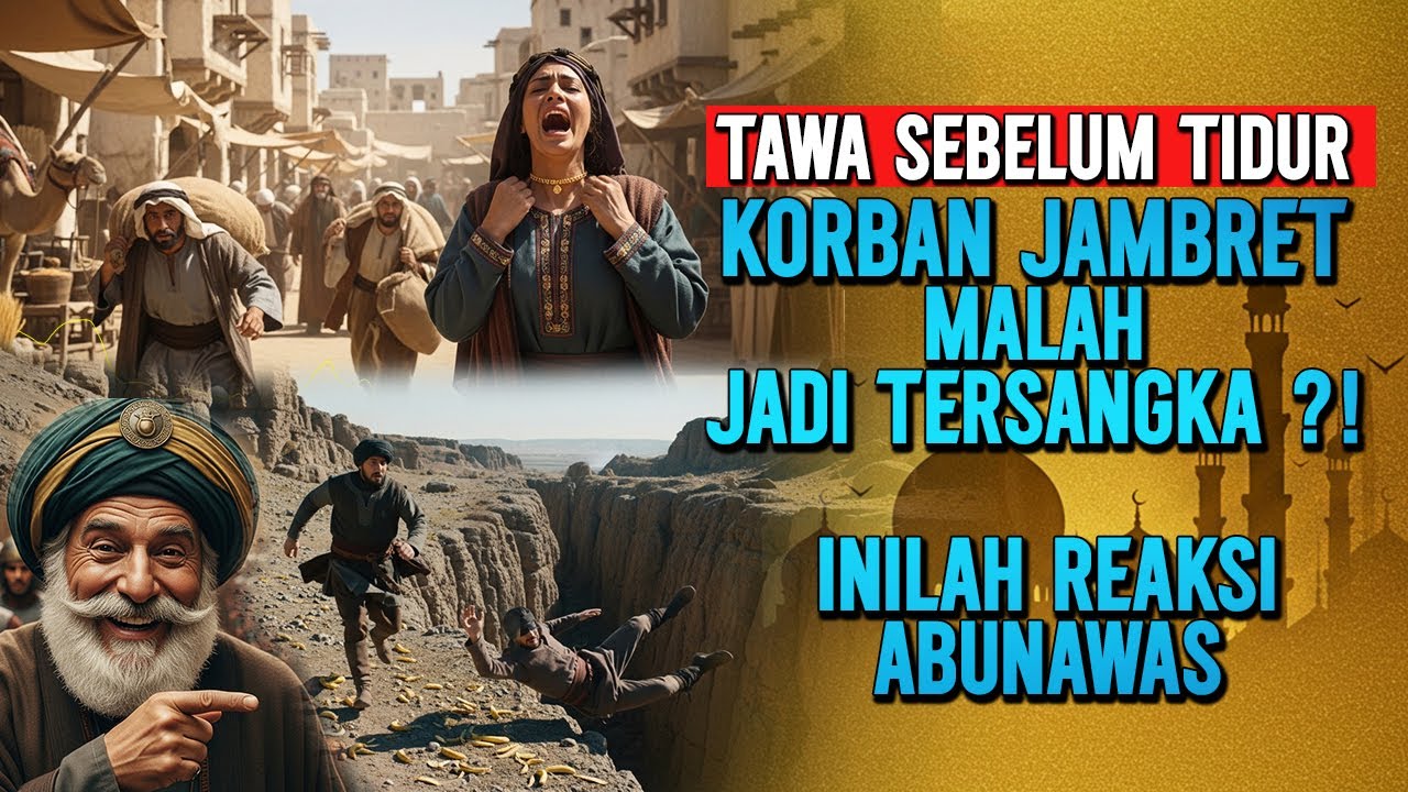 KORBAN PENJAMBRETAN MALAH JADI TERSANGKA ! INILAH REAKSI ABU NAWAS ! - KISAH LUCU PENGANTAR TIDUR