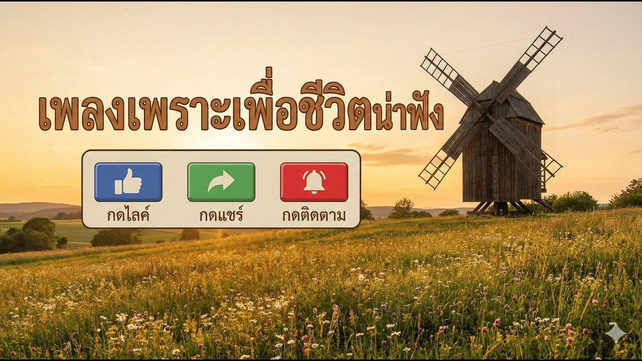 รวมเพลงเพราะ แนวเพื่อชีวิตฟังเพลินๆ ฟังเวลาทำงาน ฟังในวงเหล้า