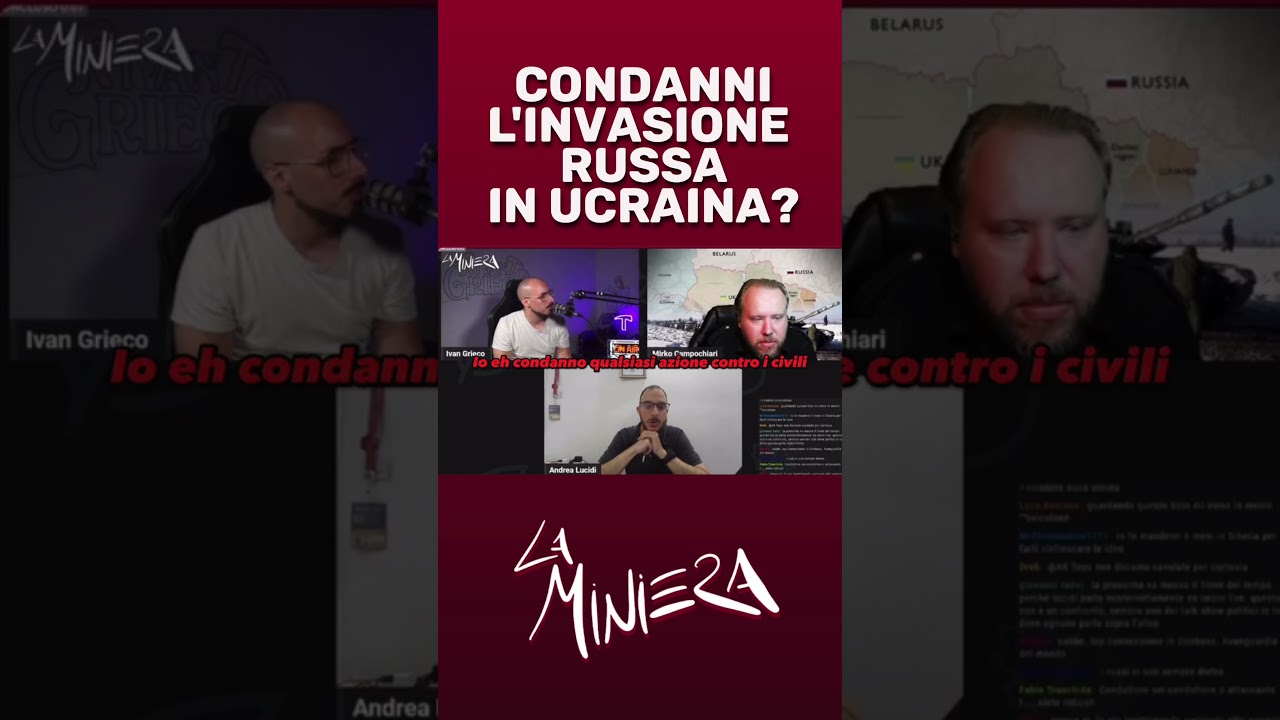 IVAN GRIECO SBUGIARDA ANDREA LUCIDI il FILORUSSO #short #guerra