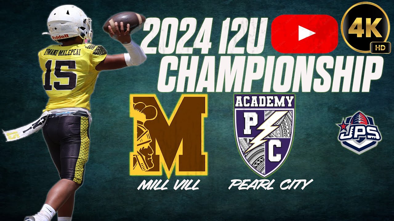 Pearl City Chargers Football Academy (2) vs. Mill Vill Trojans (1) I 2024 JPS Fall 12U Championship
