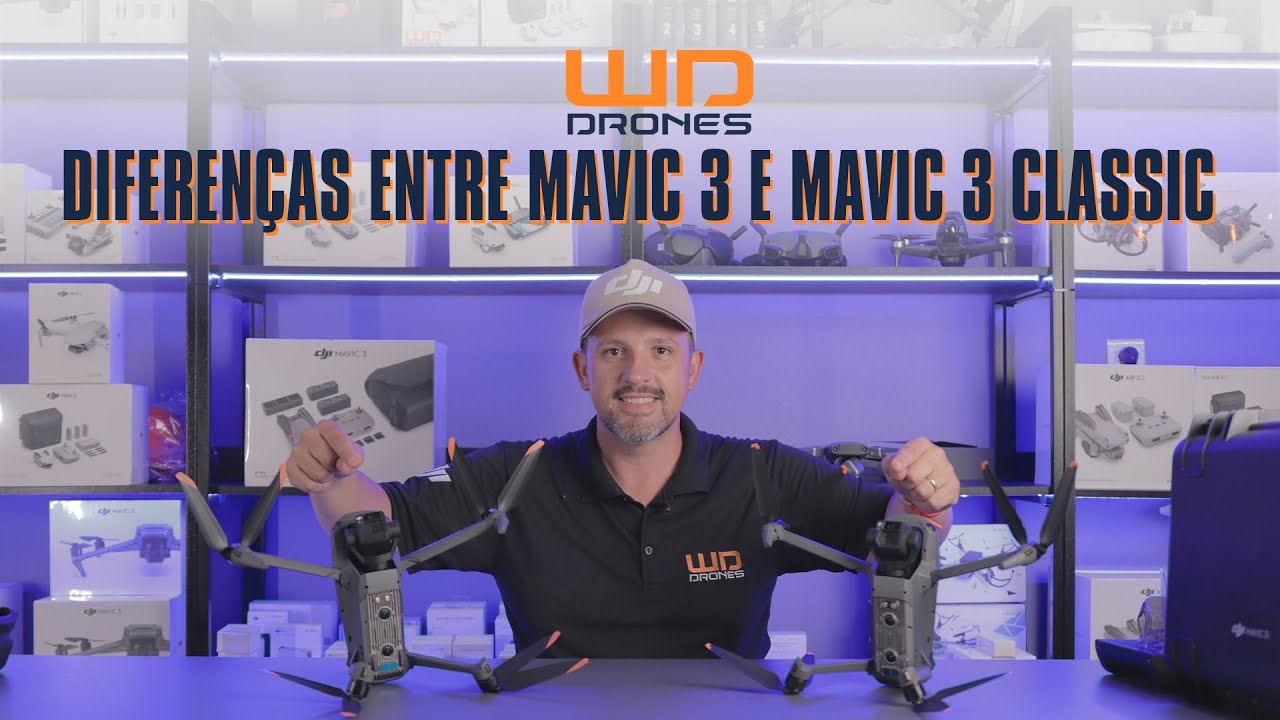 Diferenças entre os drones DJI Mavic 3 e DJI Mavic 3 Classic