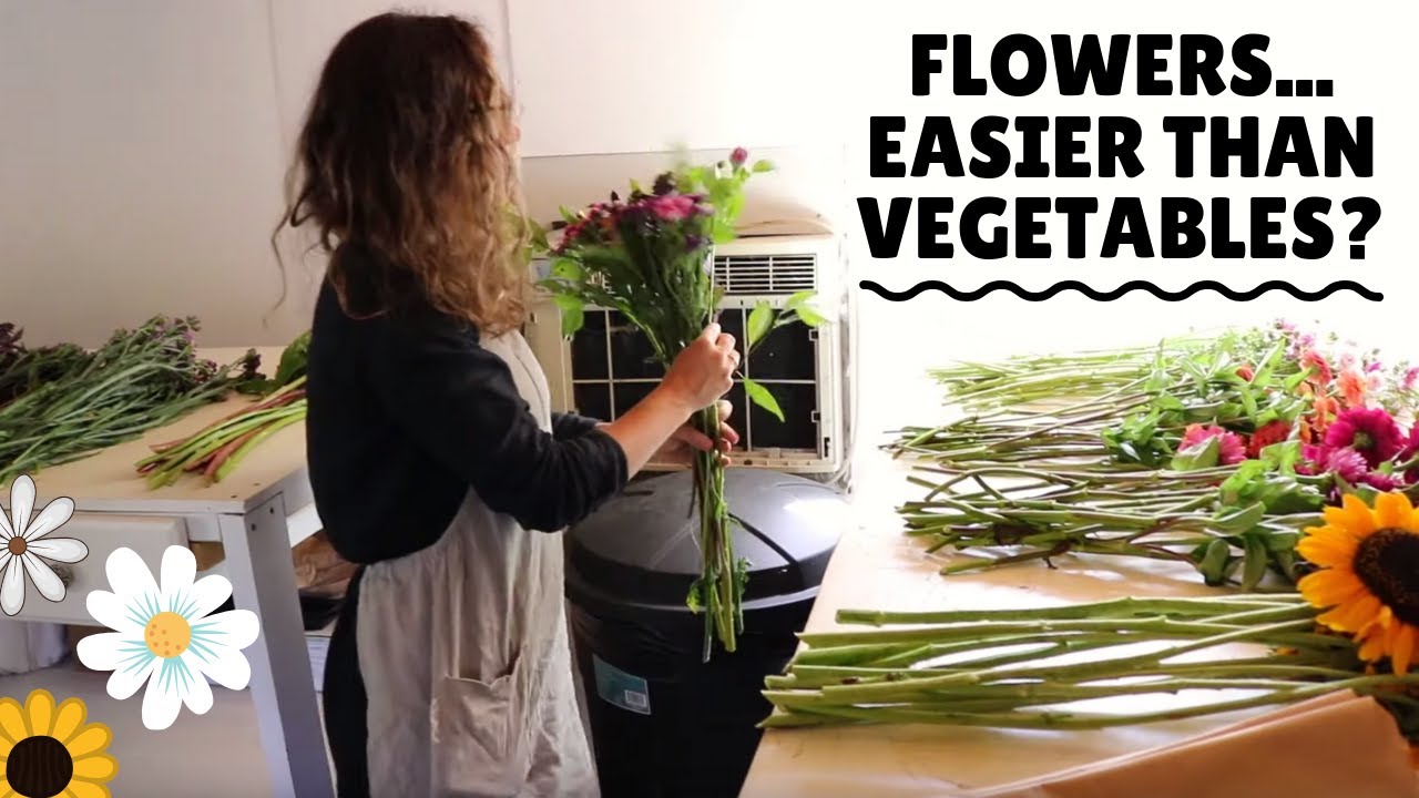 Flower Farming - How to Process Flowers and Make Market Bouquets | Full-Length