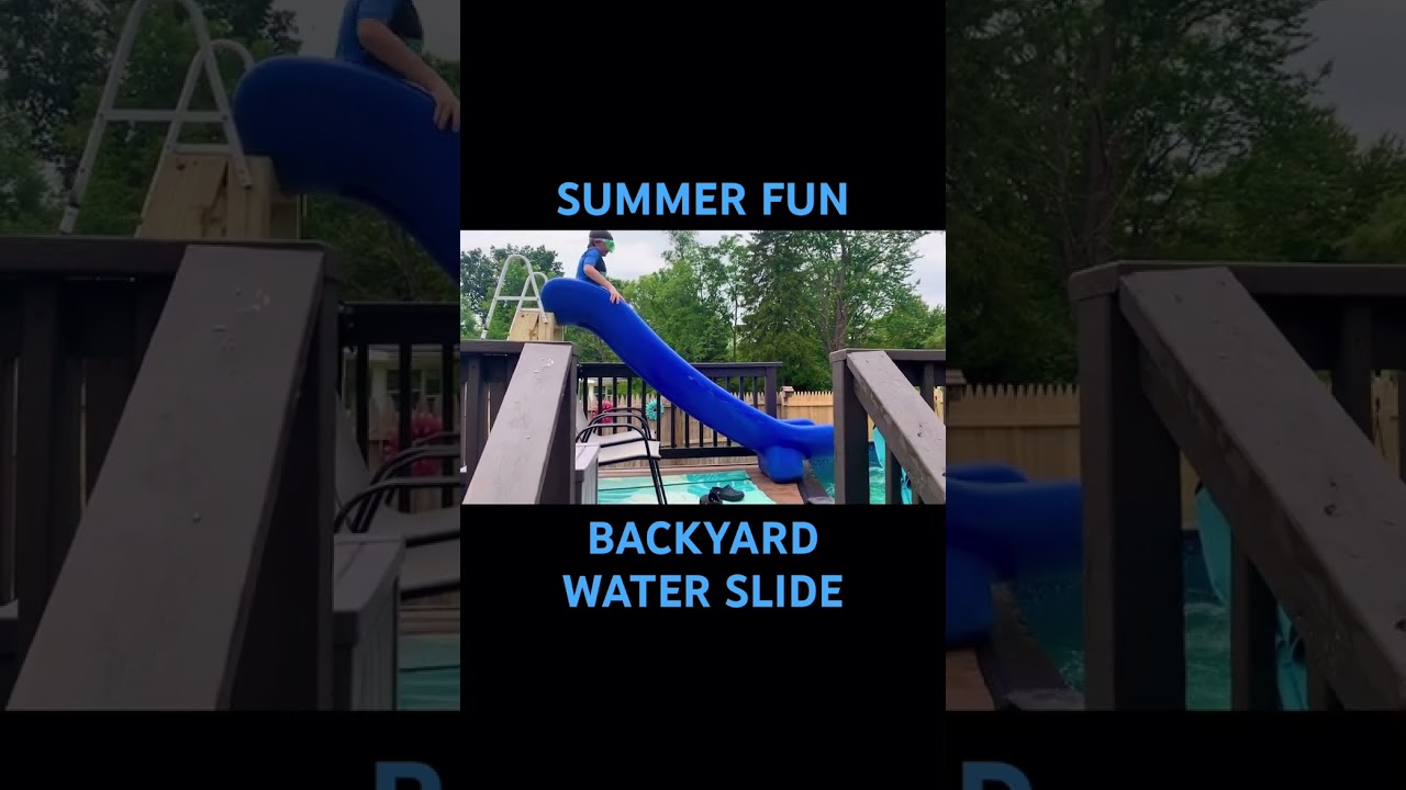 Backyard Water Slide For above ground Pool. #Summer #Fun #pool