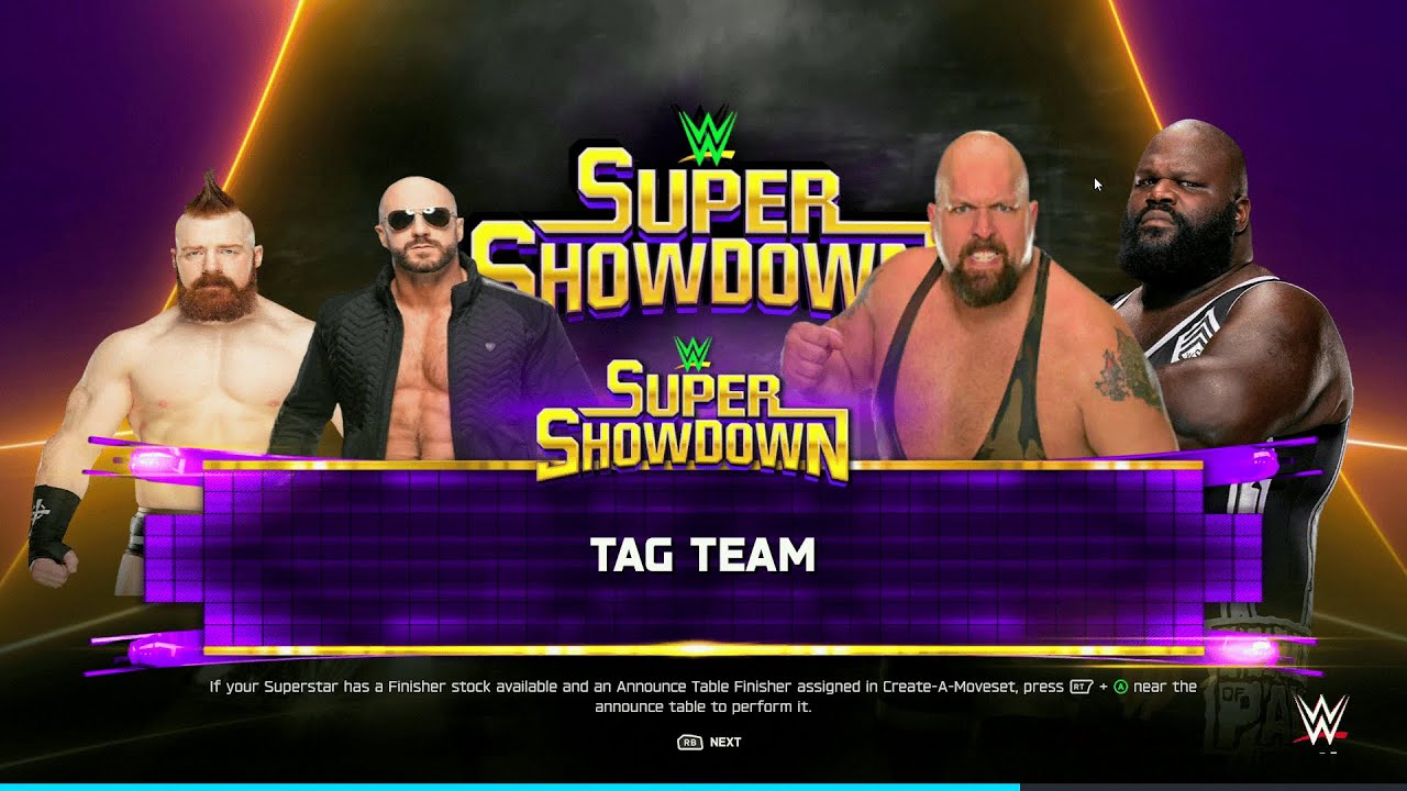 WWE 2K25 FULL MATCH - Sheamus & Cesaro vs. Big Show & Mark Henry - GIANTS COLLIDE!