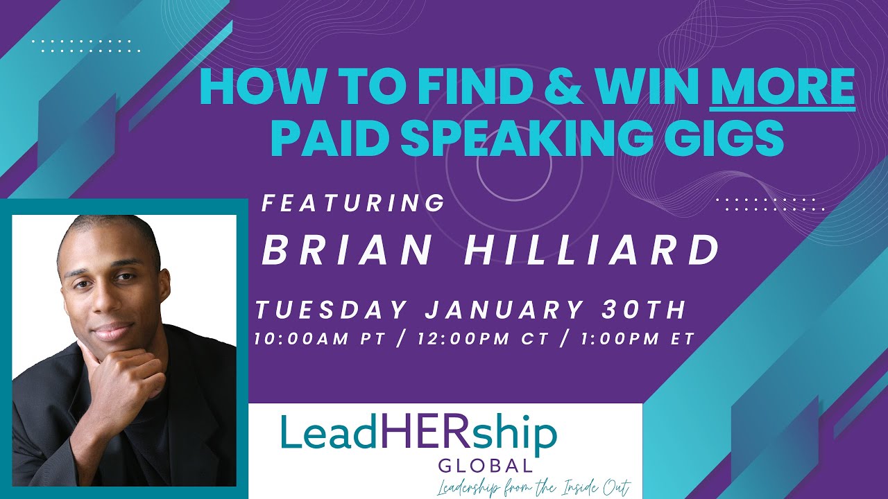 How to Find & Win More Paid Speaking Gigs with Brian Hilliard