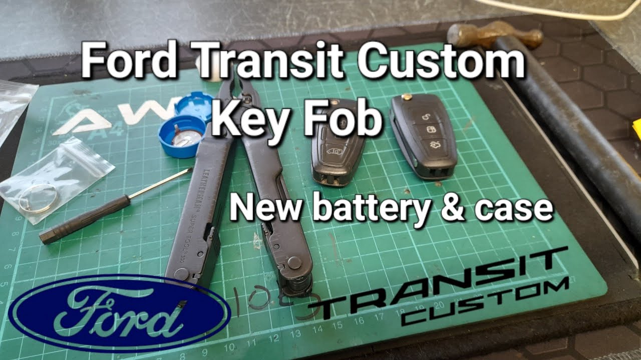 Ford Transit Custom Key Fob - New battery New case