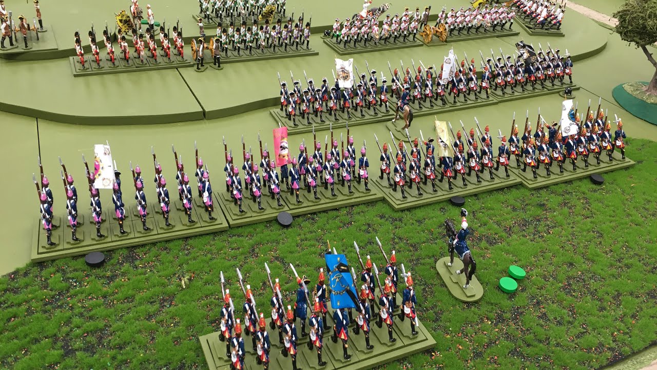 Classic ‘Toy Soldier’ Wargame Using ‘Semi Flat’ Figures : Battle of Prague 1757