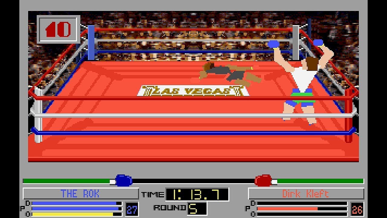 4D Sports Boxing v2.0 (PC/DOS) 1992, Electronic Arts, Distinctive Software Inc