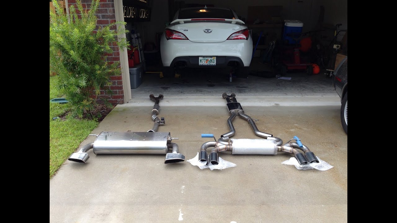Genesis Coupe stock vs Magnaflow sound