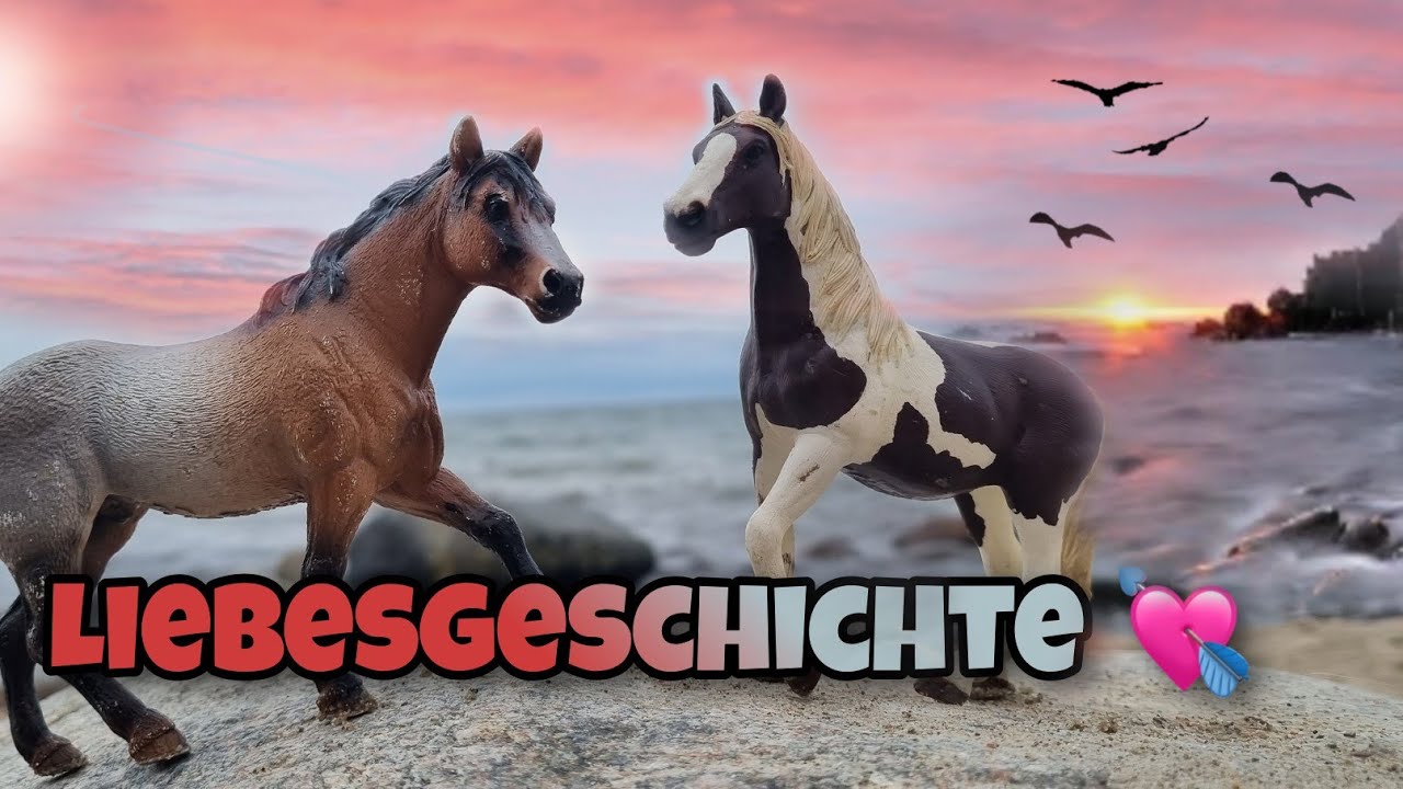 Liebesgeschichte am Strand 💘Schleich Pferde Video 💞🐴