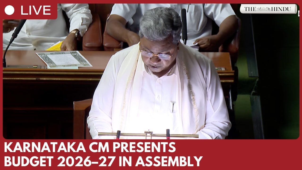 Karnataka CM Siddaramaiah Presents State Budget 2026–27 in Assembly