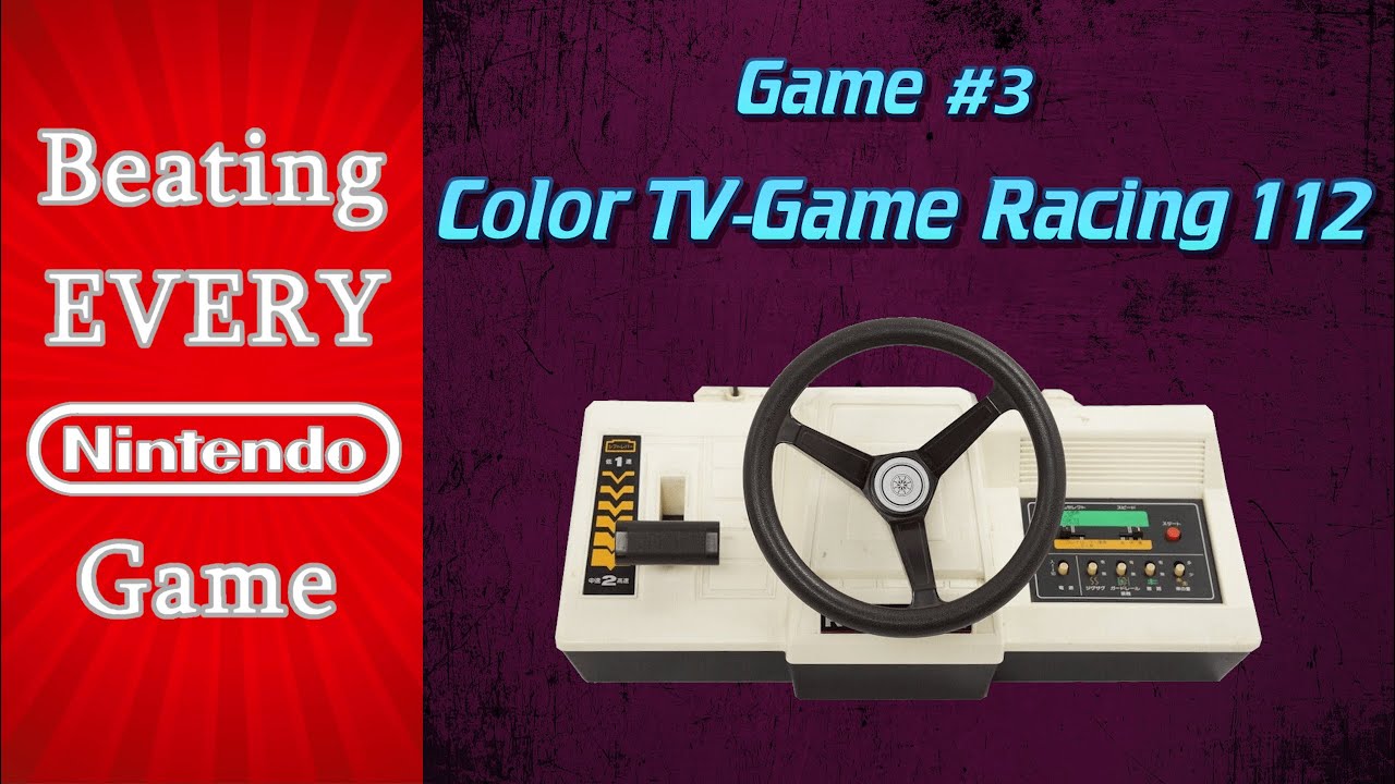 Beating EVERY Nintendo Game - Color TV-Game Racing 112 (Game #3)