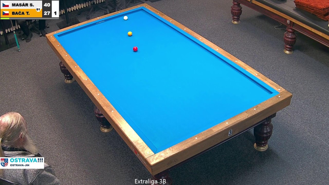 Czech league | 3-cushion | D1 | 7th round | Stanislav Masár v Tomáš Bača
