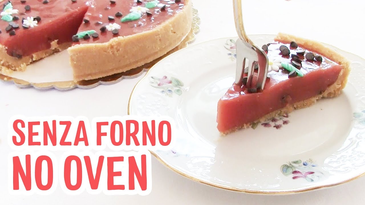 Crostata fredda all'anguria Bimby senza uova
