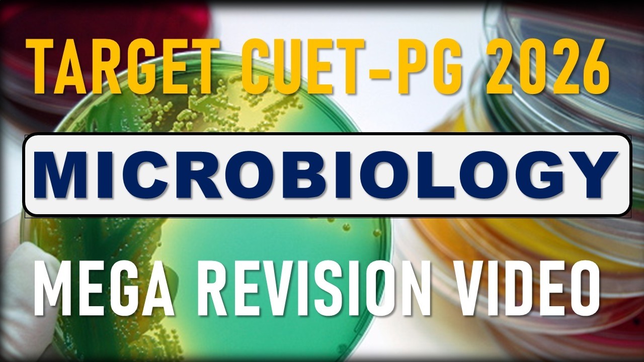 CUET PG Microbiology 2026 I Most important topics I Mega Revision