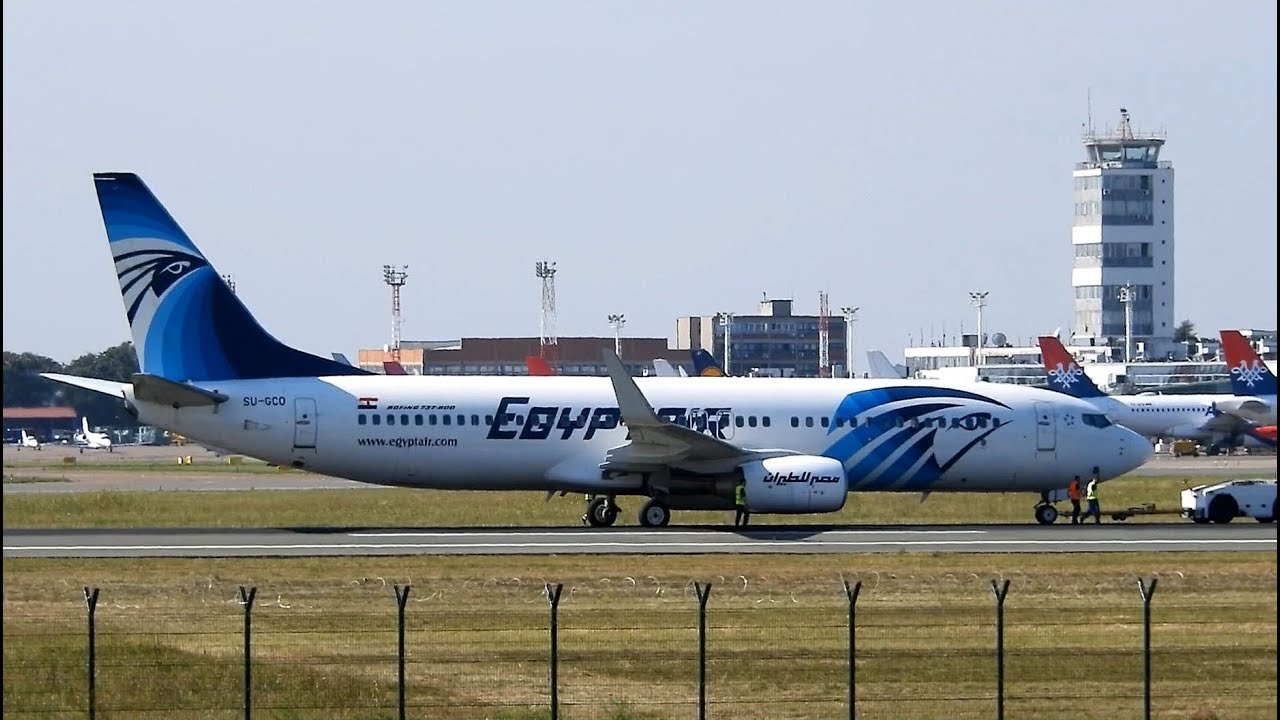 Towing The EgyptAir Boeing 737-866 That Was Damaged Upon Landing At Belgrade Airport