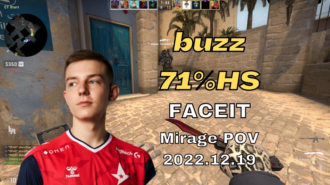 Astralis Buzz POV w/device/NIKO/Staehr/nicoodoz @ FACEIT ranked 2022.12.19