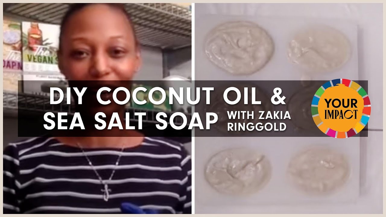 Мыло из кокосового масла и морской соли своими руками