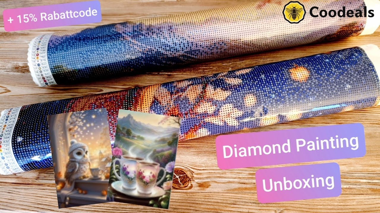 💎 Diamond Painting Unboxing | Wunderschöne Bilder mit ABs von Coodeals 🛍️
