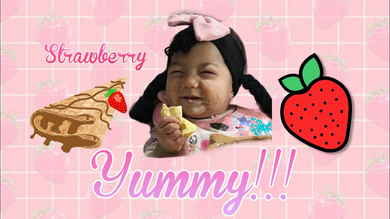 Strawberry Crepe and Greek Yogurt 🍓 BLW Ideas good for Babies 😋