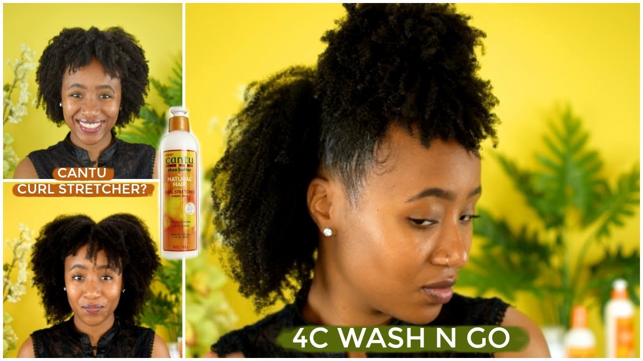 NEW Cantu Curl Stretcher Review & Wash n Go on 4c Hair